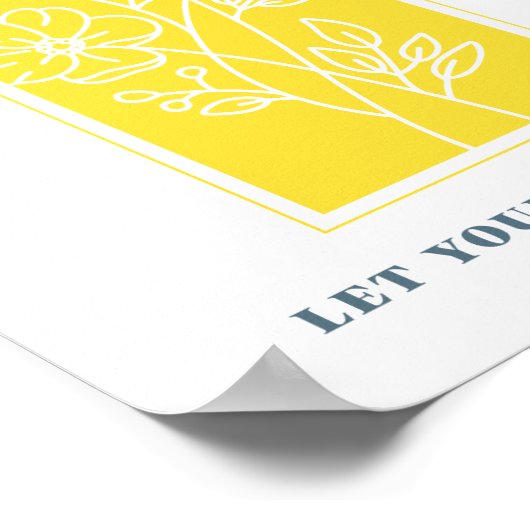 マタイ5:16あなたの光をクリスチャンの芸術に輝かせなさい ポスター (角)