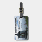 マタイ5:16あなたの光を人々の前で輝かせなさい。 ラゲッジタグ (正面縦)