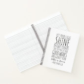 マタイ5:16あなたの光を他の人々の前に輝かせなさい ノートブック (内部)