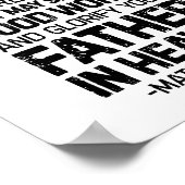 マタイ5:16あなたの光を他の人々の前に輝かせなさい ポスター (角)