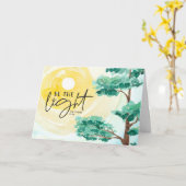 マタイ5:16あなたの光を聖書クリスチャンに輝かせなさい カード (黄色い花)