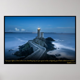 マタイ5:16キリスト教聖書聖句ポスター ポスター