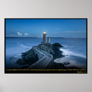 マタイ5:16キリスト教聖書聖句ポスター ポスター