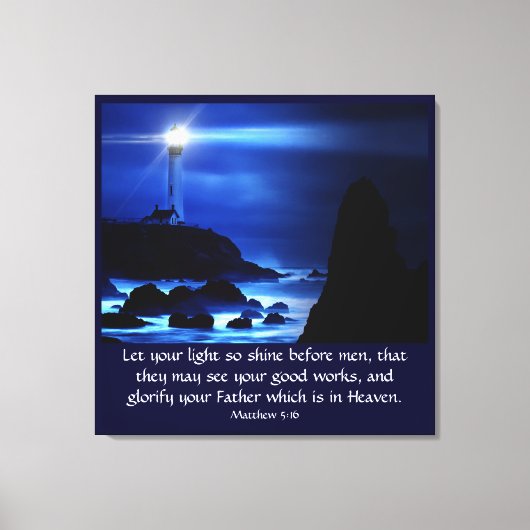 マタイ5:16 キャンバスプリント (正面)
