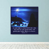 マタイ5:16 キャンバスプリント (インサイチュ (ウッドフロア))