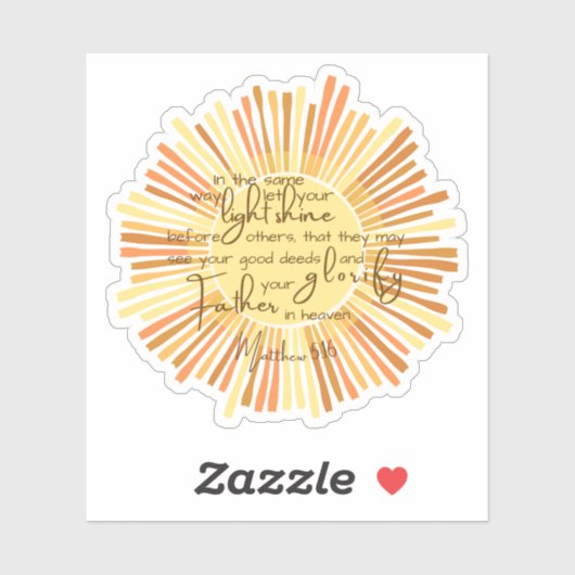 マタイ5:16 シール (シート)