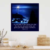 マタイ5:16 ポスター (キッチン)