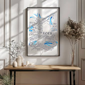 マタイ5 24 27ロックバイブル聖句の上の家 ポスター