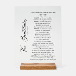 マタイ5:2-12聖書の聖なる書物、 経典 アクリルサイン