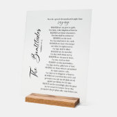 マタイ5:2-12聖書の聖なる書物、 経典 アクリルサイン (傾斜)