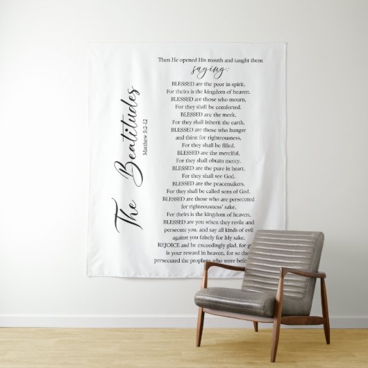 マタイ5:2-12聖書の聖なる書物、 経典 タペストリー (インサイチュ)