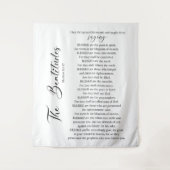 マタイ5:2-12聖書の聖なる書物、 経典 タペストリー (正面)