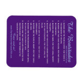 マタイ5:3から5:10聖なる聖なる書物、 経典8ベテュデス マグネット (横)