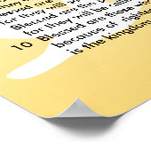 マタイ5 3-10イエスの説教 ポスター (角)