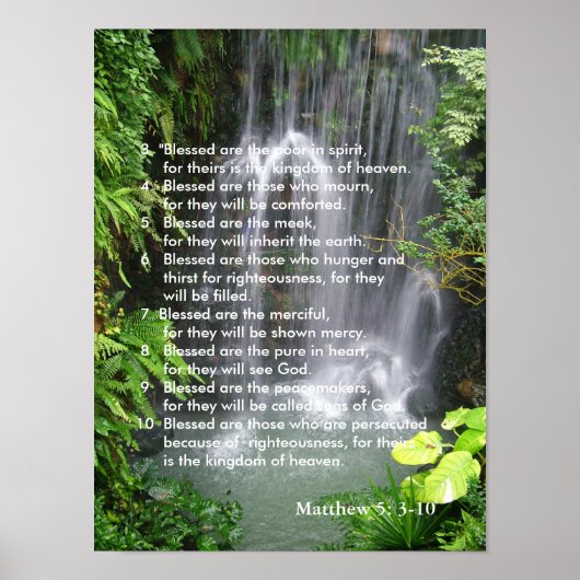 マタイ5:3-10 ポスター (正面)