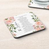 マタイ5:3-12聖なる書物、 経典バラ コースター (左側)