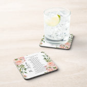 マタイ5:3-12聖なる書物、 経典バラ コースター (右側)