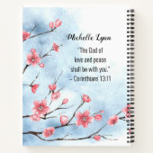 マタイ5:4賛美はモーリン悔やみや弔慰 ノートブック (裏面)