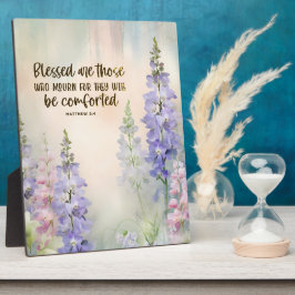 マタイ5:4賛美はモーリン悔やみや弔慰 フォトプラーク