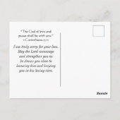 マタイ5:4賛美はモーリン悔やみや弔慰 ポストカード (裏面)