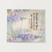 マタイ5:4賛美は聖書を悲しむ人々である タペストリー (正面(横))