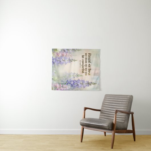 マタイ5:4賛美は聖書を悲しむ人々である タペストリー (インサイチュ(横))