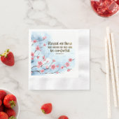 マタイ5:4賛美は聖書を悲しむ人々である 縁ありカクテルナプキン (インサイチュ)