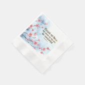 マタイ5:4賛美は聖書を悲しむ人々である 縁ありカクテルナプキン (角)