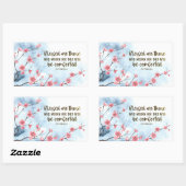 マタイ5:4賛美は聖書を悲しむ人々である 長方形シール (シート)