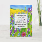 マタイ5:44わたしはあなた方に言う敵を愛せよ聖書 カード (正面)