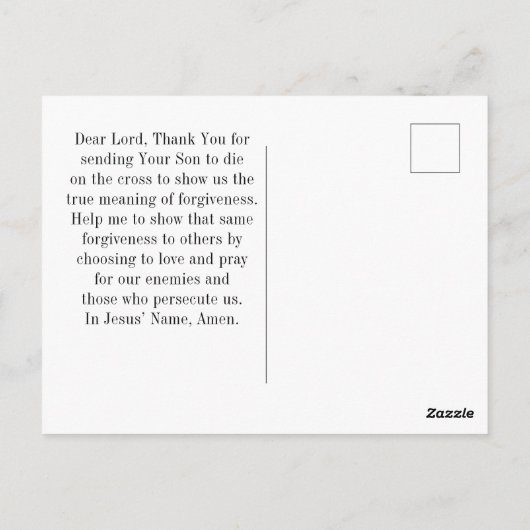 マタイ5:44わたしはあなた方に言う敵を愛せよ聖書 ポストカード (裏面)