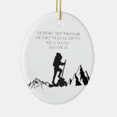 マタイ5:6聖なる書物、 経典クリスマスオーナメント セラミックオーナメント (右)