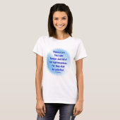 マタイ5: 6 – 飢え賛美と渇きを持つ人々 Tシャツ (正面フル)