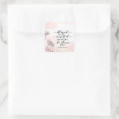 マタイ5:7賛美は慈悲の聖句である スクエアシール (バッグ)