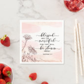 マタイ5:7賛美は慈悲の聖句である スタンダードカクテルナプキン (インサイチュ)