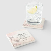 マタイ5:7賛美は慈悲の聖句である ストーンコースター (横)