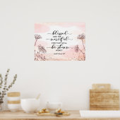 マタイ5:7賛美は慈悲の聖句である ポスター (キッチン)