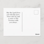 マタイ5:7賛美は慈悲の聖句である ポストカード (裏面)