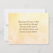 マタイ5:8は賛美ハートの中で純粋である カード (裏面)