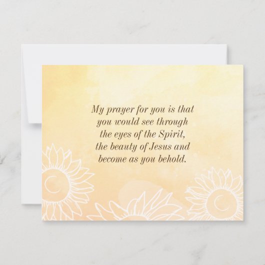 マタイ5:8は賛美ハートの中で純粋である カード (裏面)