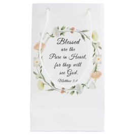 マタイ5:8は賛美ハートの聖典の中で純粋である スモールペーパーバッグ