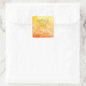 マタイ5:8は賛美聖書の聖句の中で純粋なハートである スクエアシール (バッグ)