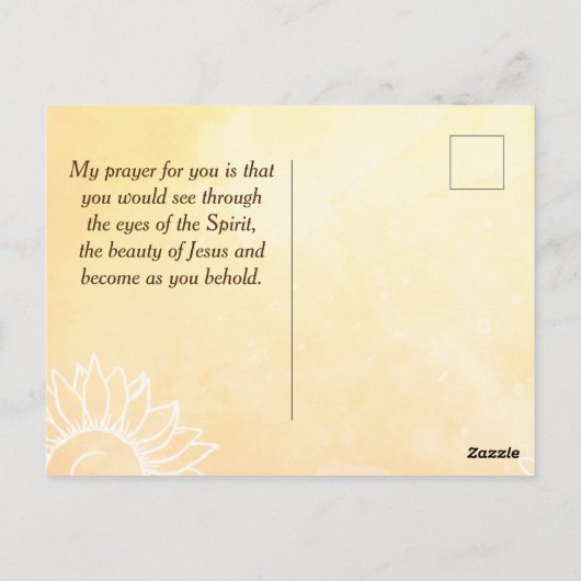 マタイ5:8は賛美聖書の聖句の中で純粋なハートである ポストカード (裏面)