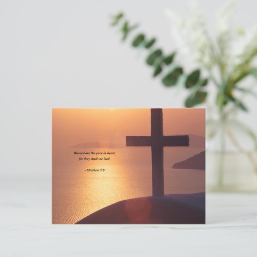 マタイ5:8 ポストカード (スタンド正面)
