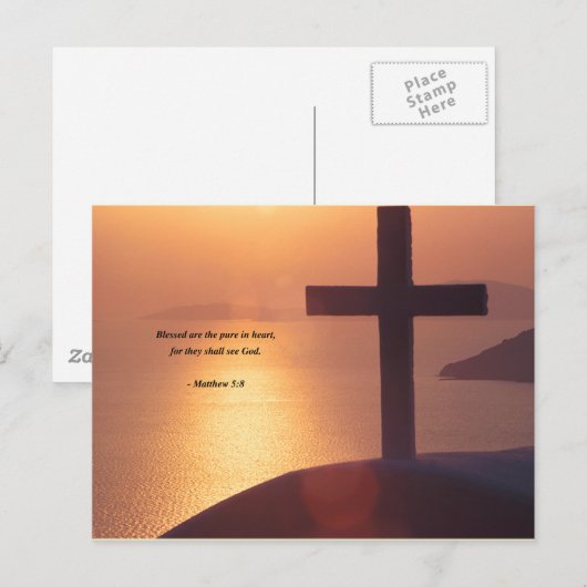 マタイ5:8 ポストカード (正面/裏面)