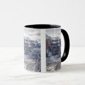 マタイ5:9聖書の詩Two-Tone Mug マグカップ (正面右)