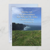 マタイ5:9賛美はアイルランドの平和主義者 ポストカード (正面/裏面)