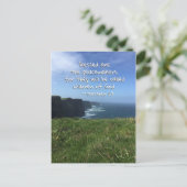 マタイ5:9賛美はアイルランドの平和主義者 ポストカード (スタンド正面)