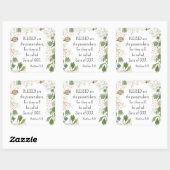 マタイ5 9賛美は平和の人々である スクエアシール (シート)