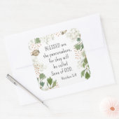 マタイ5 9賛美は平和の人々である スクエアシール (封筒)